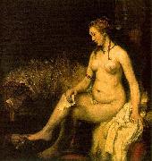 REMBRANDT Harmenszoon van Rijn Bathsheba in her bath, also modelled by Hendrickje, oil painting on canvas